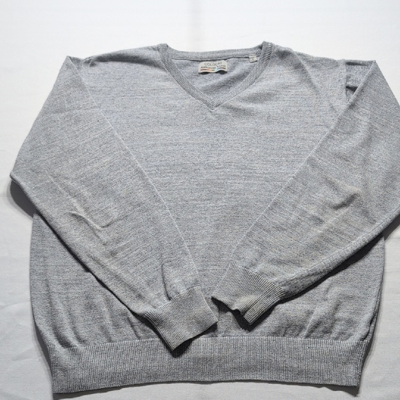 Colours Alexander Julian Gray V-Neck Sweater Knit Classic - Picture 1 of 7